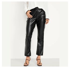 Old navy faux leather boot cut pant
